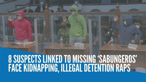 8 suspects linked to missing 'sabungeros' face .